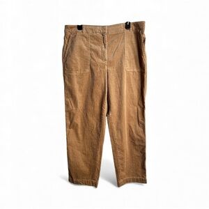 Talbots Womens 14 Corduroy Pants Tan Preppy Old Money Cabin Country Estate 4569